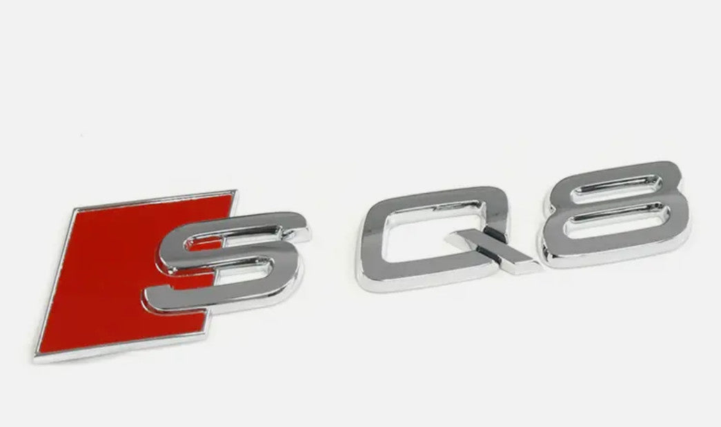 Rear Badge Boots Badge Sticker with Glossy Black Lettering for Audi for A4 2.0 TDI