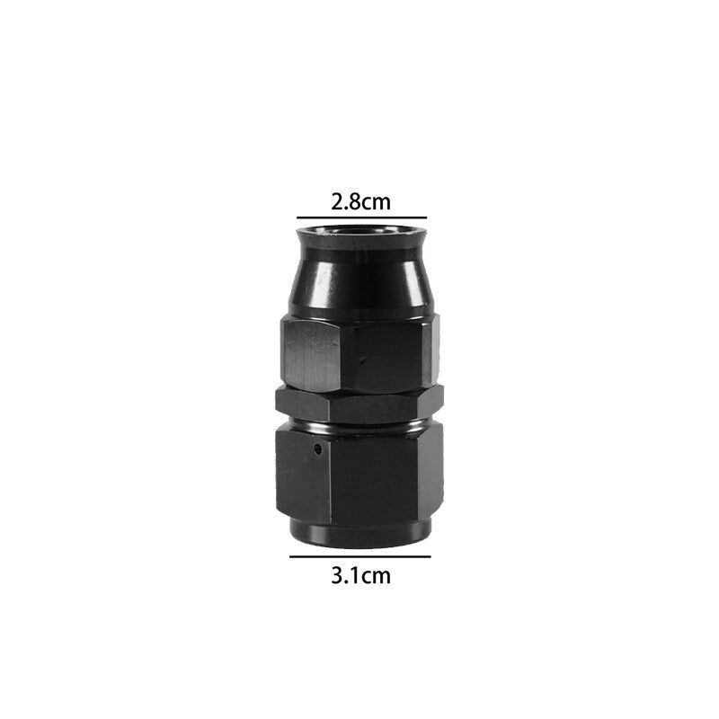 12AN PTFE Hose End Fitting Adapter AN12 Straight for PTFE Hose Line Only Black