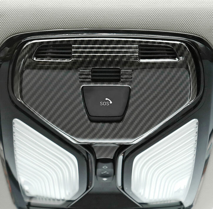 Carbon Fiber Inner Front Reading Light Cover Trim For G20 for BMW 3 Series 2019-2021