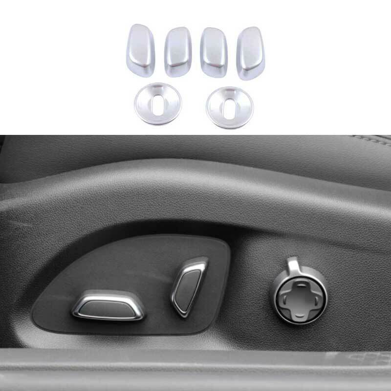 for Cadillac CT4 2020-24 Matte Silver Inner for Seat Adjustment Button Cover Trim 6P