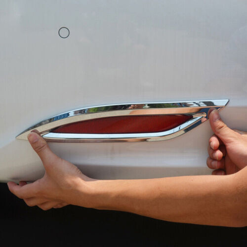 for Hyundai Sonata 2011-2014 Chrome ABS Rear Bumper Fog Light Frame Cover Trims