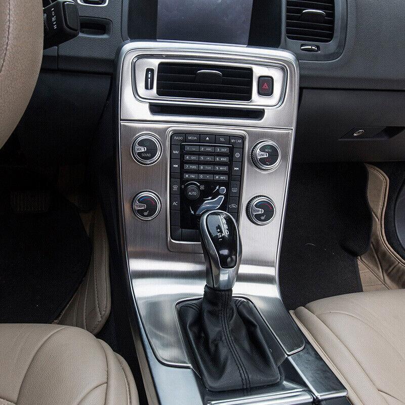 for Volvo S60 V60 2012-2019 Silver Titanium Console AC Switch Control Panel Trim