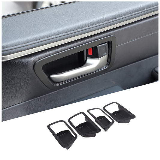 Matte Black ABS Center Control Gear Panel Trim Cover for Tundr@ Sequoia 2022-23- v