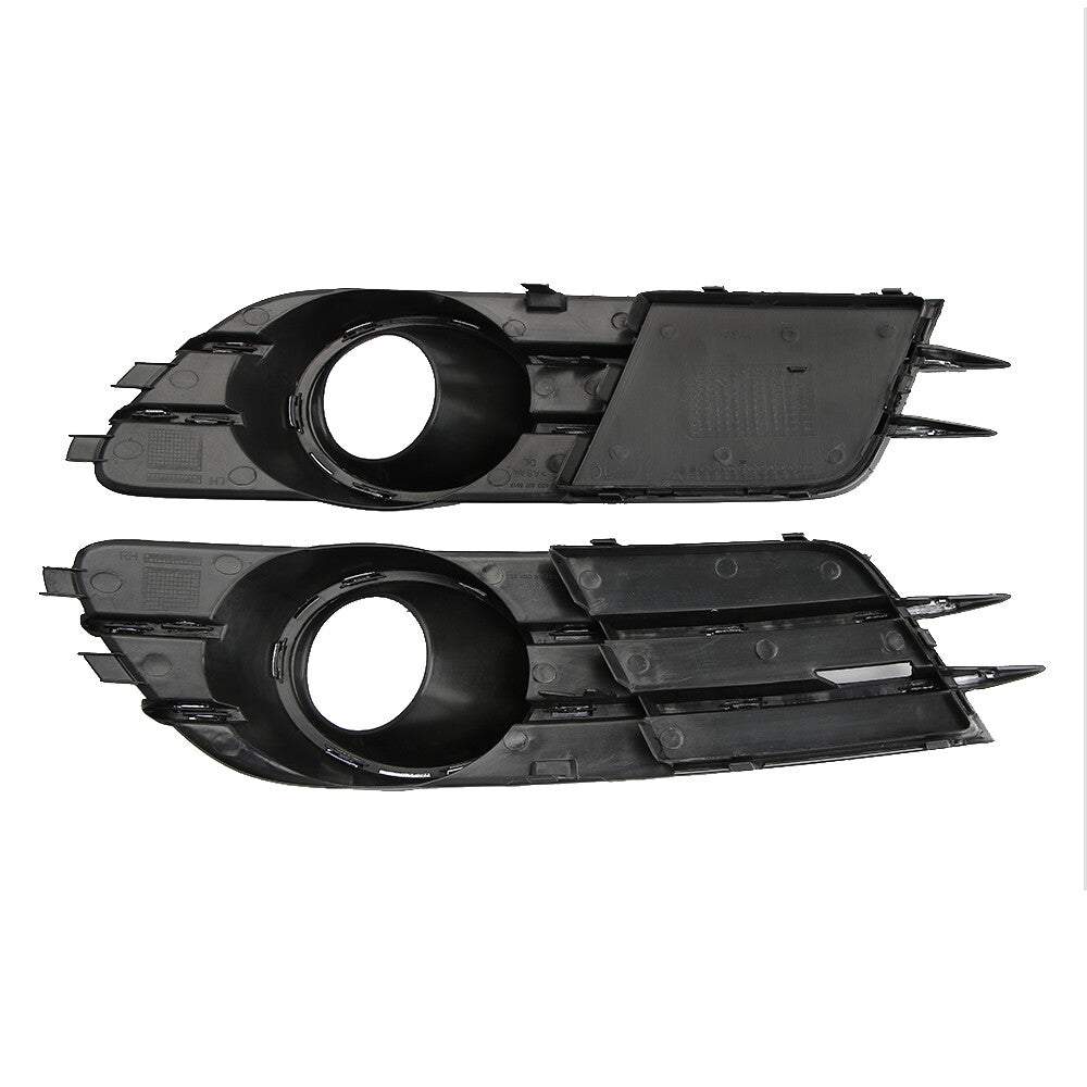 Left + Right Front Bumper Fog Light Grille Protective Cover 4G0 807 681 Suitable for Audi A6 C7