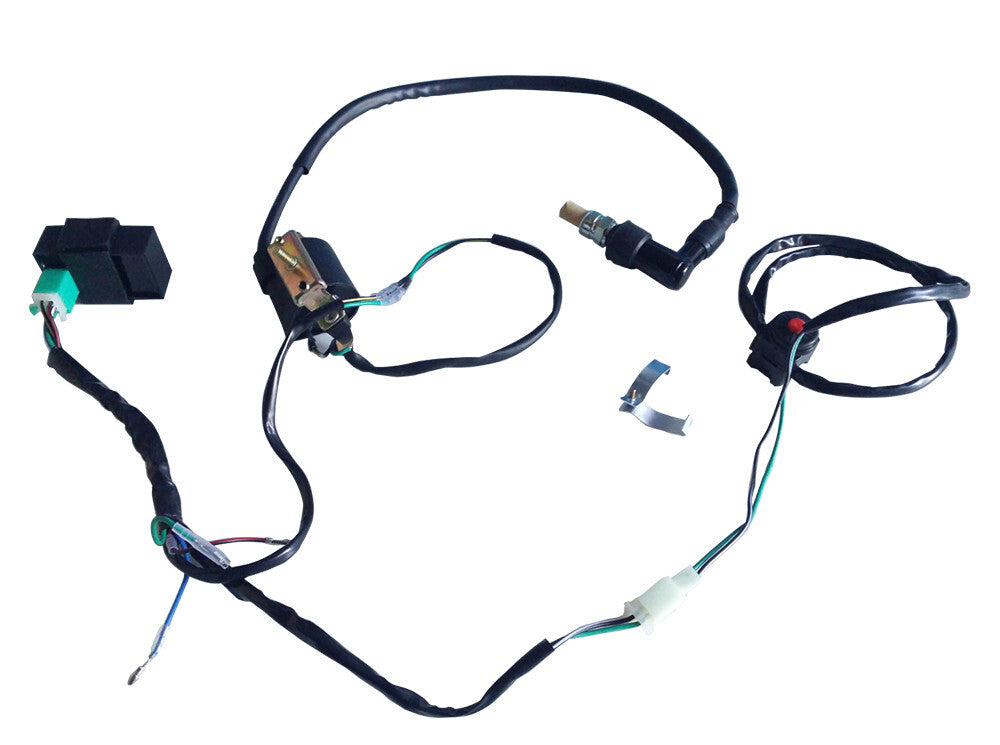 Kill Switch Spark Plug CDI Coil Harness for Four-Way Off-Road Vehicles, ATVs, Dirt Pit Bicycles