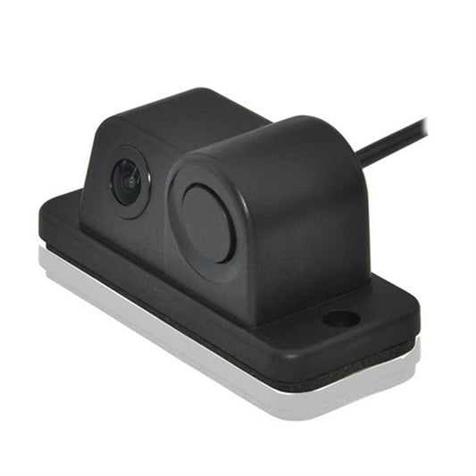 2-in-1 Car Reverse Parking Radar Sensor Rearview Backup Camera Kit - Waterproof n
