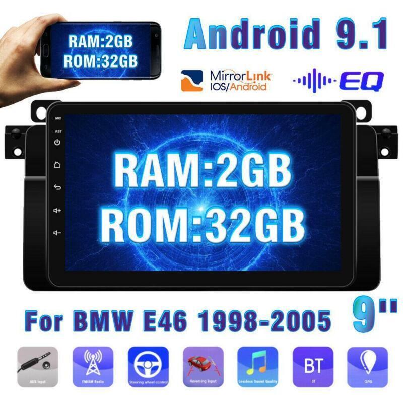 for BMW 3Series E46 2+32G 9 Android9.1 Car Radio Stereo GPS Navi WiFi Head Unit