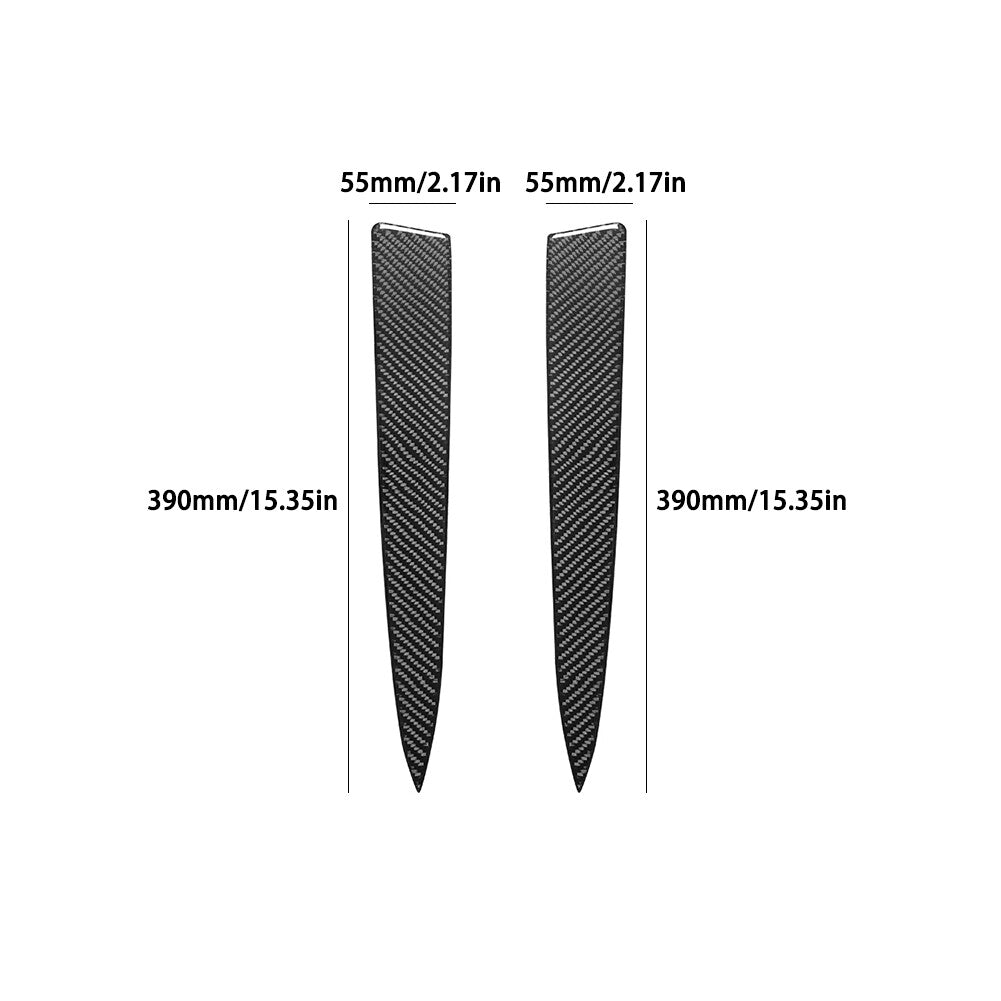 2Pcs Carbon Fiber Door Armrest Cover Trim  for ford  for Mustang Convertible 2001-2004