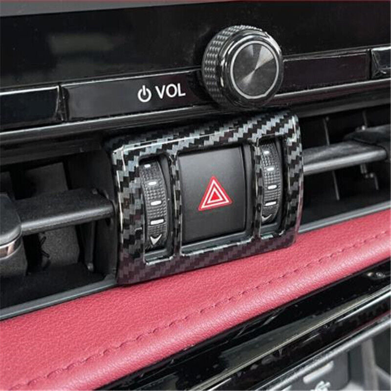 Carbon Fiber Hazard Indicator Light Switch Cover for Lexus NX 250 350 450h 22-24