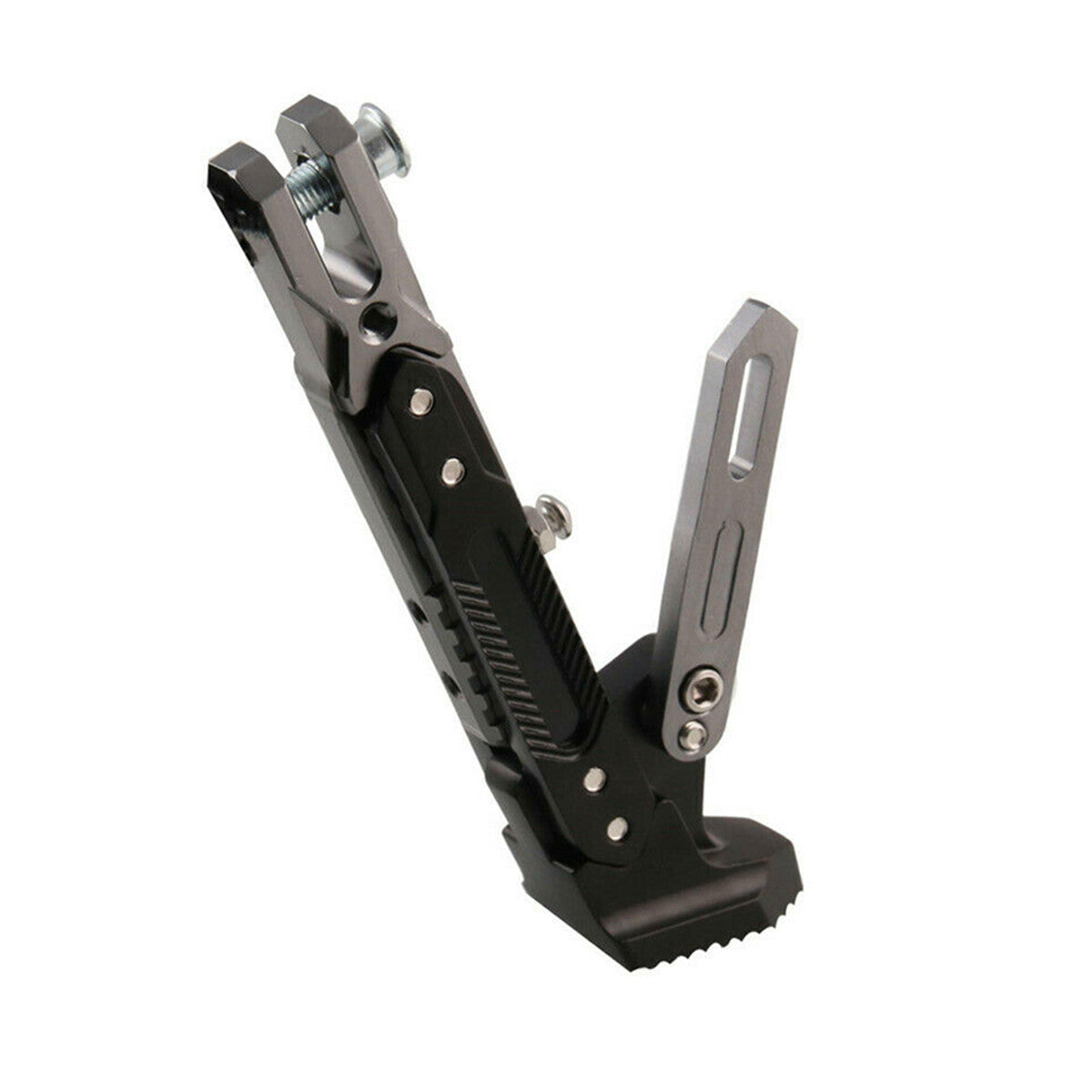 Adjustable Tripod Holder Foot Kick Stand Support Fall Protect Motorcycle Parts Q