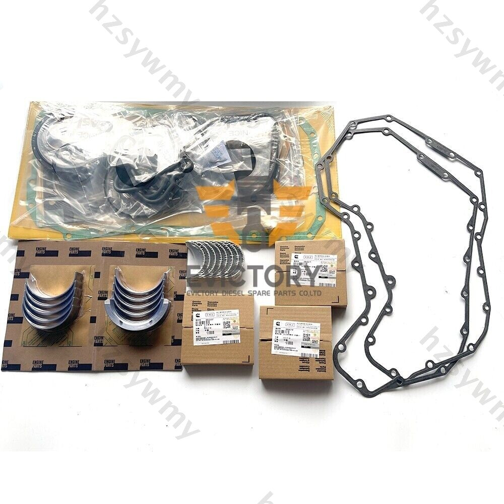 Overhaul kit including gaskets, pistons, rings, and bearings for 3.9L 4BT engines.