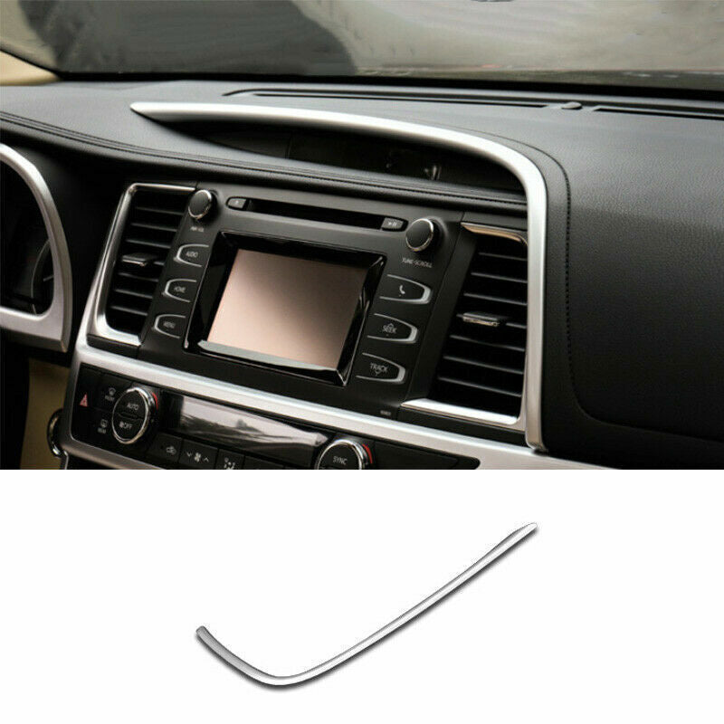 Chrome Front Bumper Lower Decor Grill Trim Strips5 For Explorer 2020-2023 v