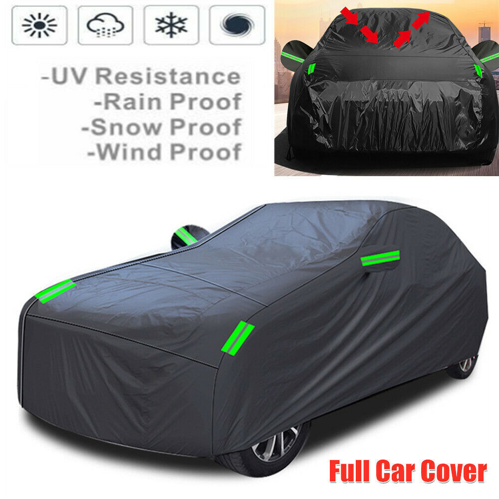 Outdoor full vehicle cover 600D waterproof heavy-duty breathable UV protection cover