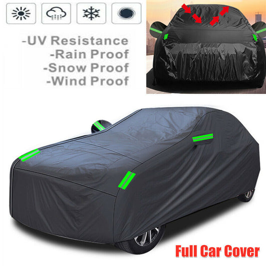 Outdoor full vehicle cover 600D waterproof heavy-duty breathable UV protection cover