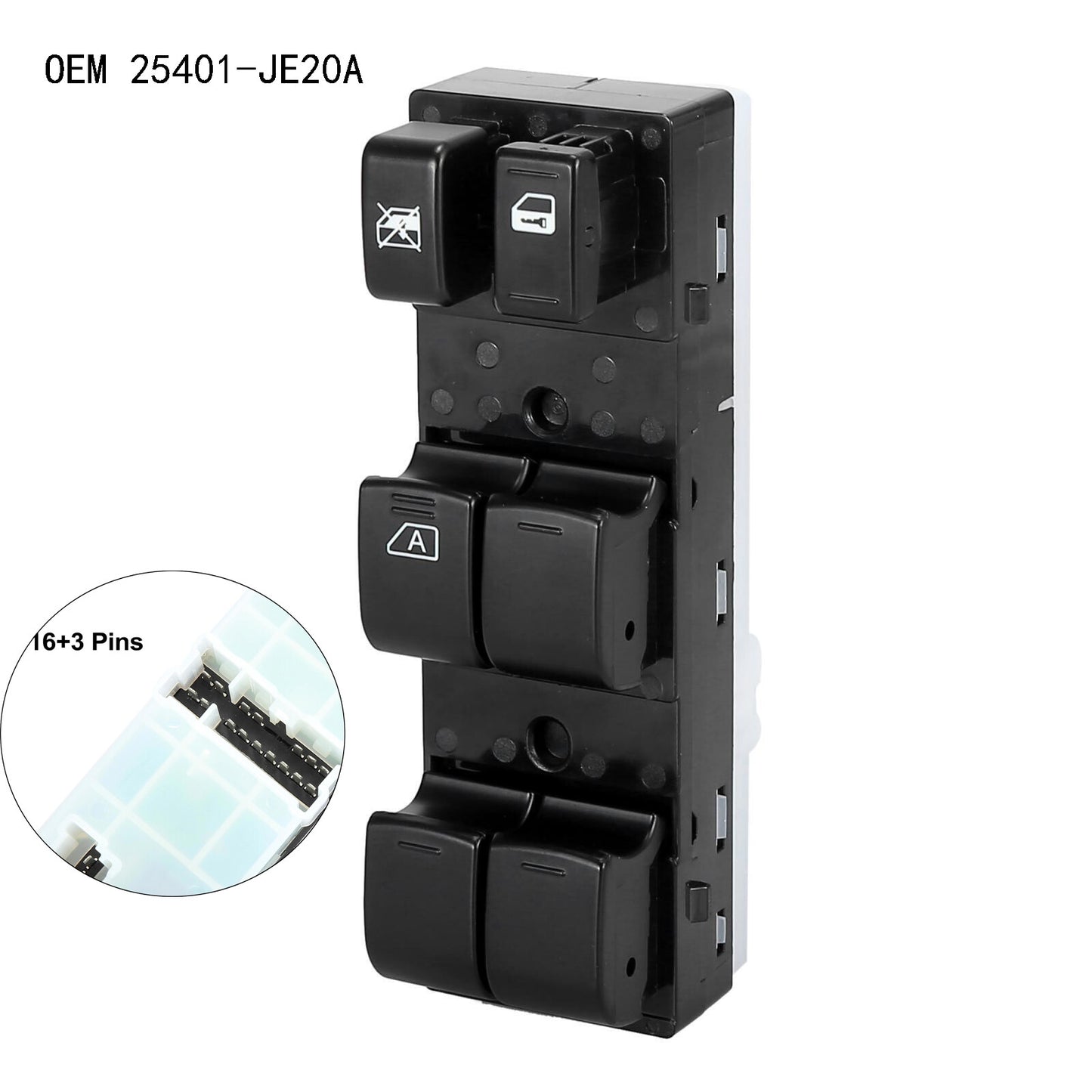 for Nissan Qashqai Sunny for Infiniti M35 M45 25401-JE20A Power Window Master Switch