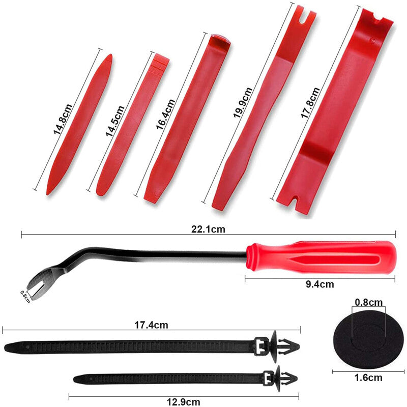 706-piece car fender, anti-collision fastener, rivet clip, screwdriver toolbox - n