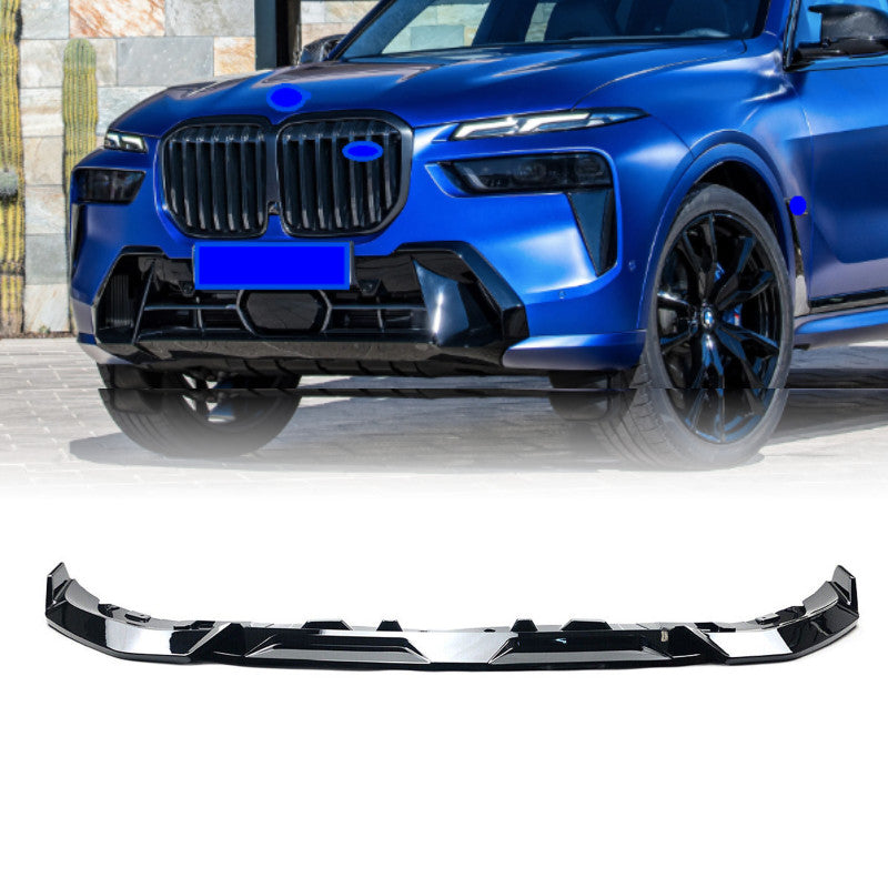Glossy Black Front Bumper Lip Splitter Kit For G07 X7 LCI 2023-2024 MP Style n
