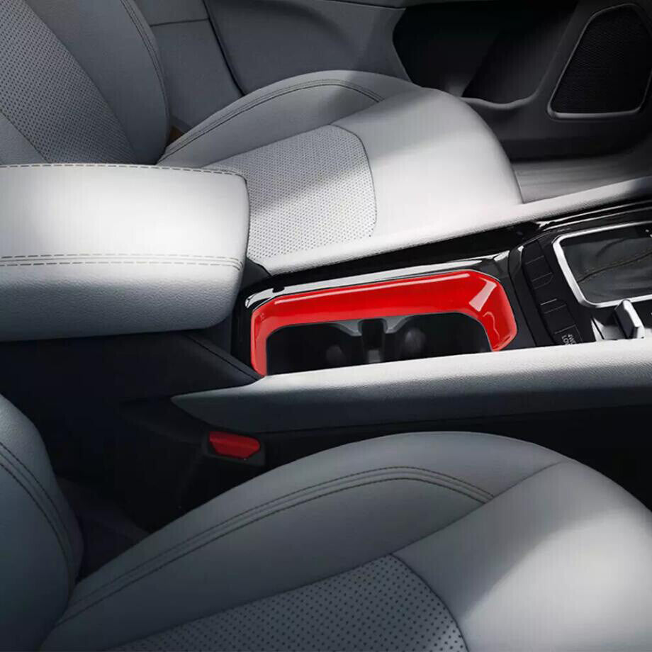 For 2022-2025 for Jeep Compass ABS Red Interior Front Water Cup Holder Cover Trim 1P v
