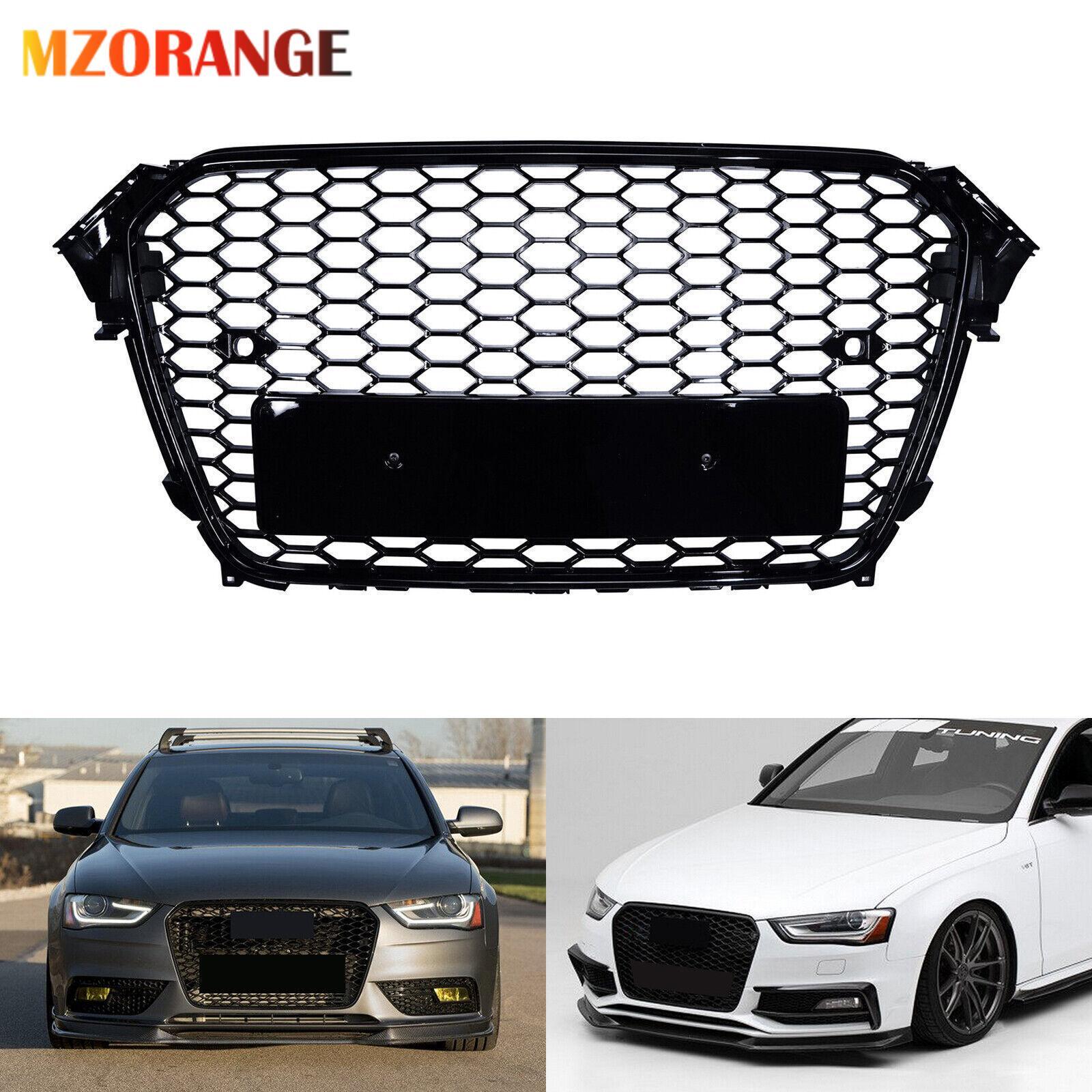 F¨¹r for Audi A4 B8PA 2013-2016 K¨¹hlergrill Frontgrills Gl?nz Schwarz 8K0853651E NEU