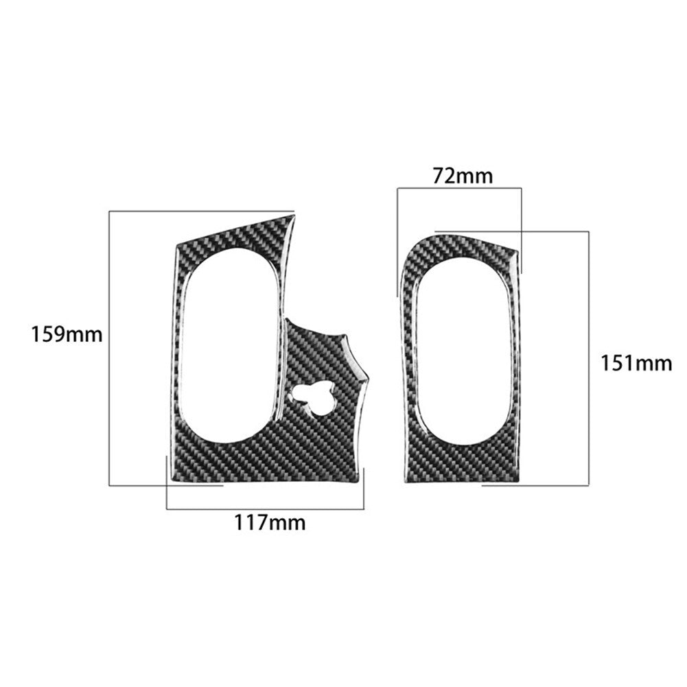 Red Carbon Fiber Interior Gear Outsourcing Cover Trim for Honda S2000 2004-2009 v