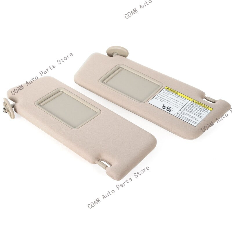 Suitable for Toyota Tacoma 2005 - 14, beige sun visor with mirror. Q