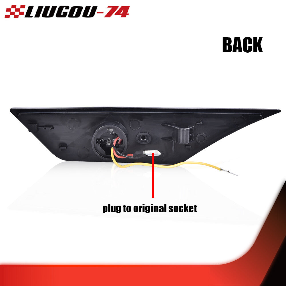 Smoke LED Side Marker Light Switch Signal Light Fits 16-21 for Honda for Civic - v