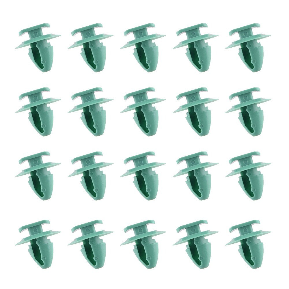 Car Wheel Arch Fender Flare Molding Trim Retainer Clip Green Fastener Clamp 20pc
