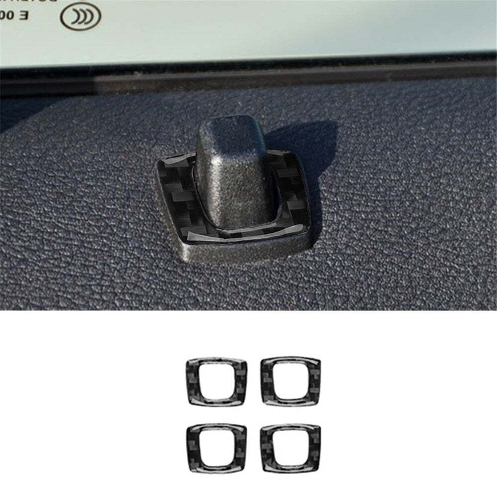 4X Carbon Fiber Door Locker Trim for BMW X3 2004-2010