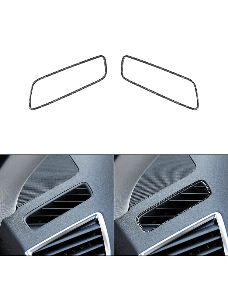 Suitable for Corolla 2020-2023 carbon fiber rear storage box ventilation frame decorative steel- v