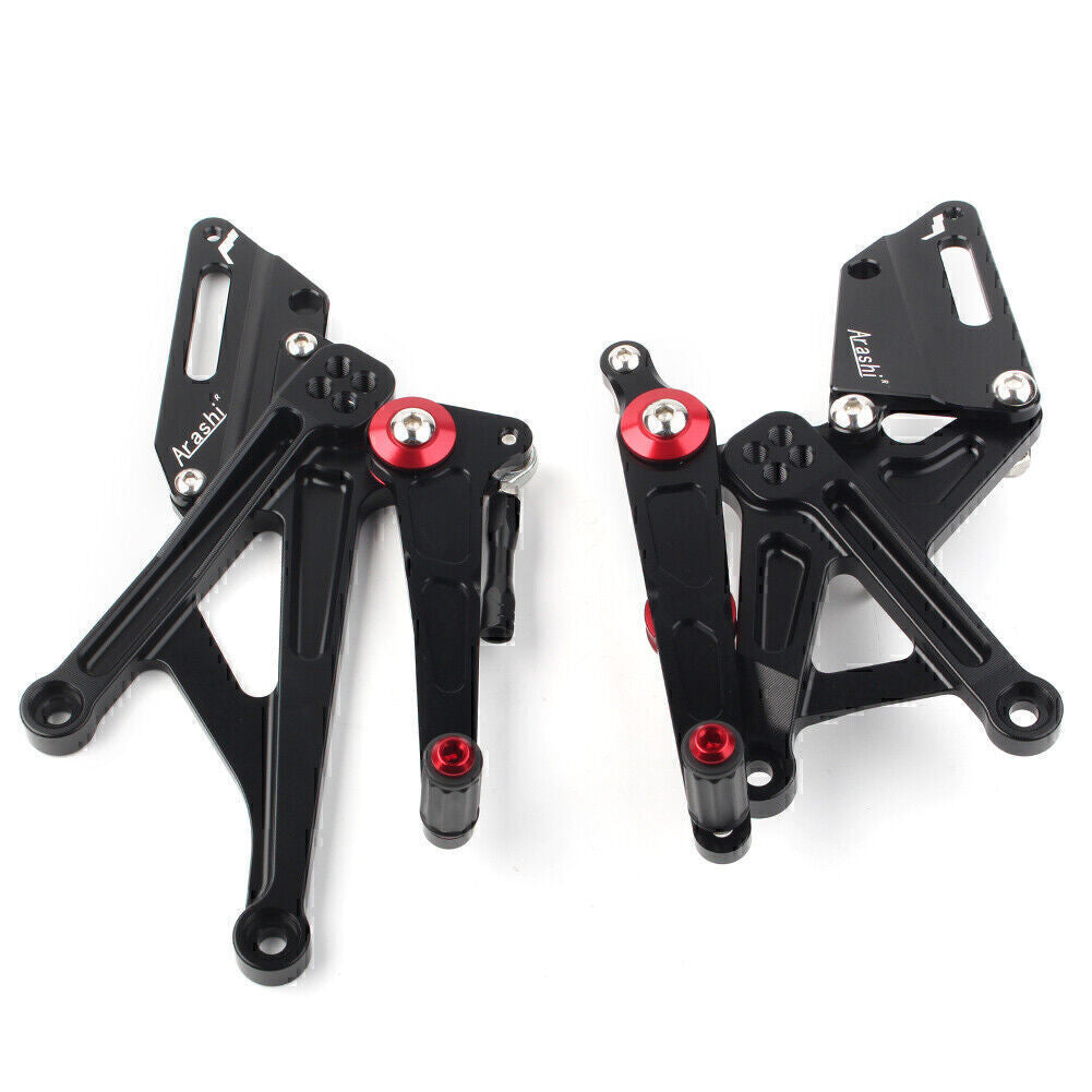Rear Foot Peg Rear Set Footrest Pedal for Honda Goldwing GL1800 2015-2018 Black