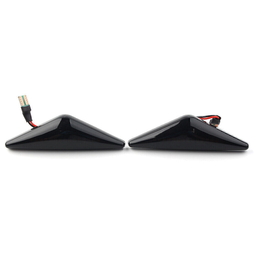 Dynamic Flow Black Side Marker Signal LED Lights Indicators Fit for Ford Focus MK1