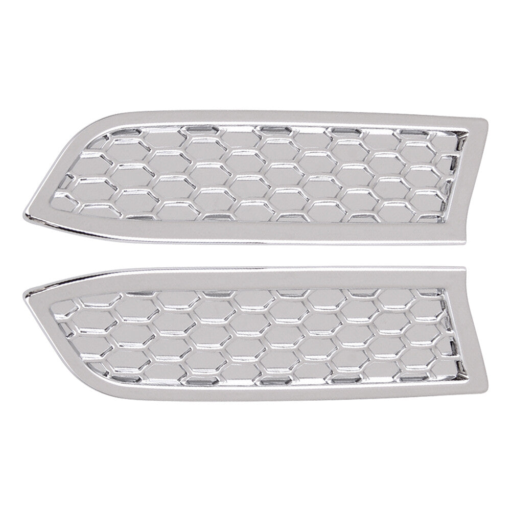 2Pcs Headlight Honeycomb Panel Cover Left+Right Side For Tacoma 2016-2020