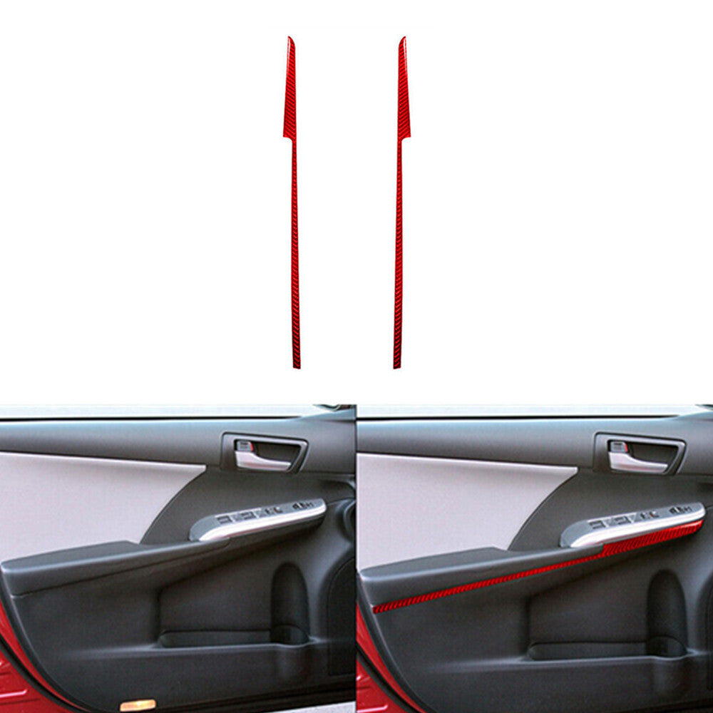 Red Carbon Fiber LCD Screen Below Frame Cover Trim For Altima 2019-2022 v