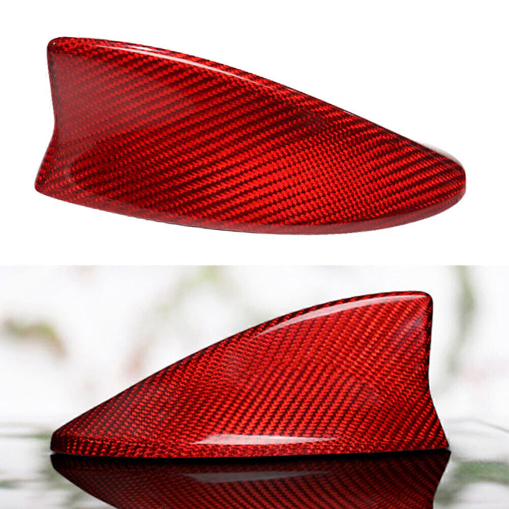 1x Carbon Fiber Red Shark Fin Antenna Cover for Lexus LS LX for ES IS NX RX RC
