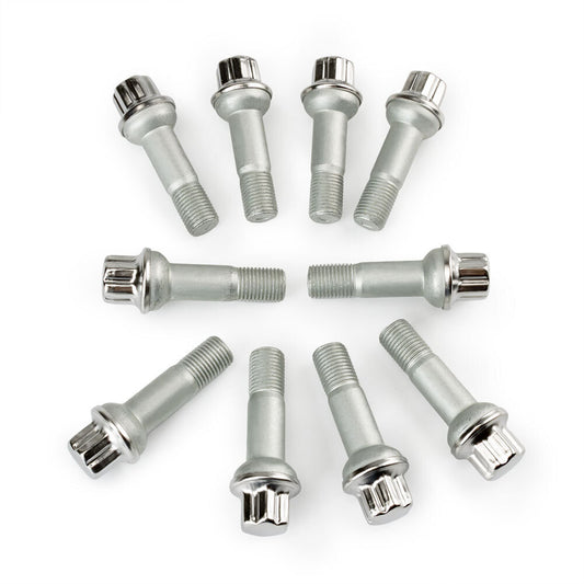 10X for Mercedes ML350 S500 GLK350 S550 CL500 GL450 Wheel Lug Bolts Nuts New Q