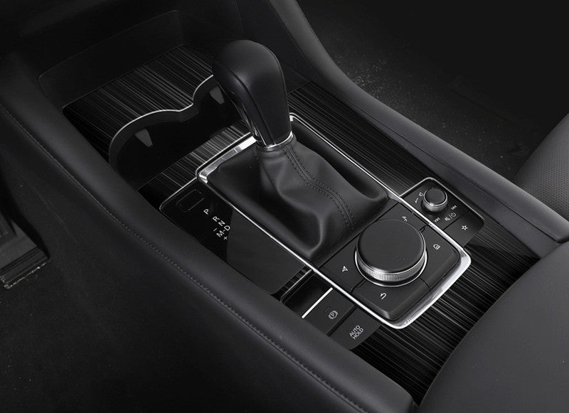 for Mazda 3 Axela 2019-2022 Black Stainles Central Console Gear Shift Cover Trim