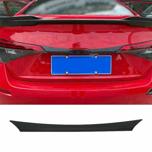 Carbon Color Rear Trunk Tailgate Lid Cover Trim for Honda for Civic 11th 2022-2023