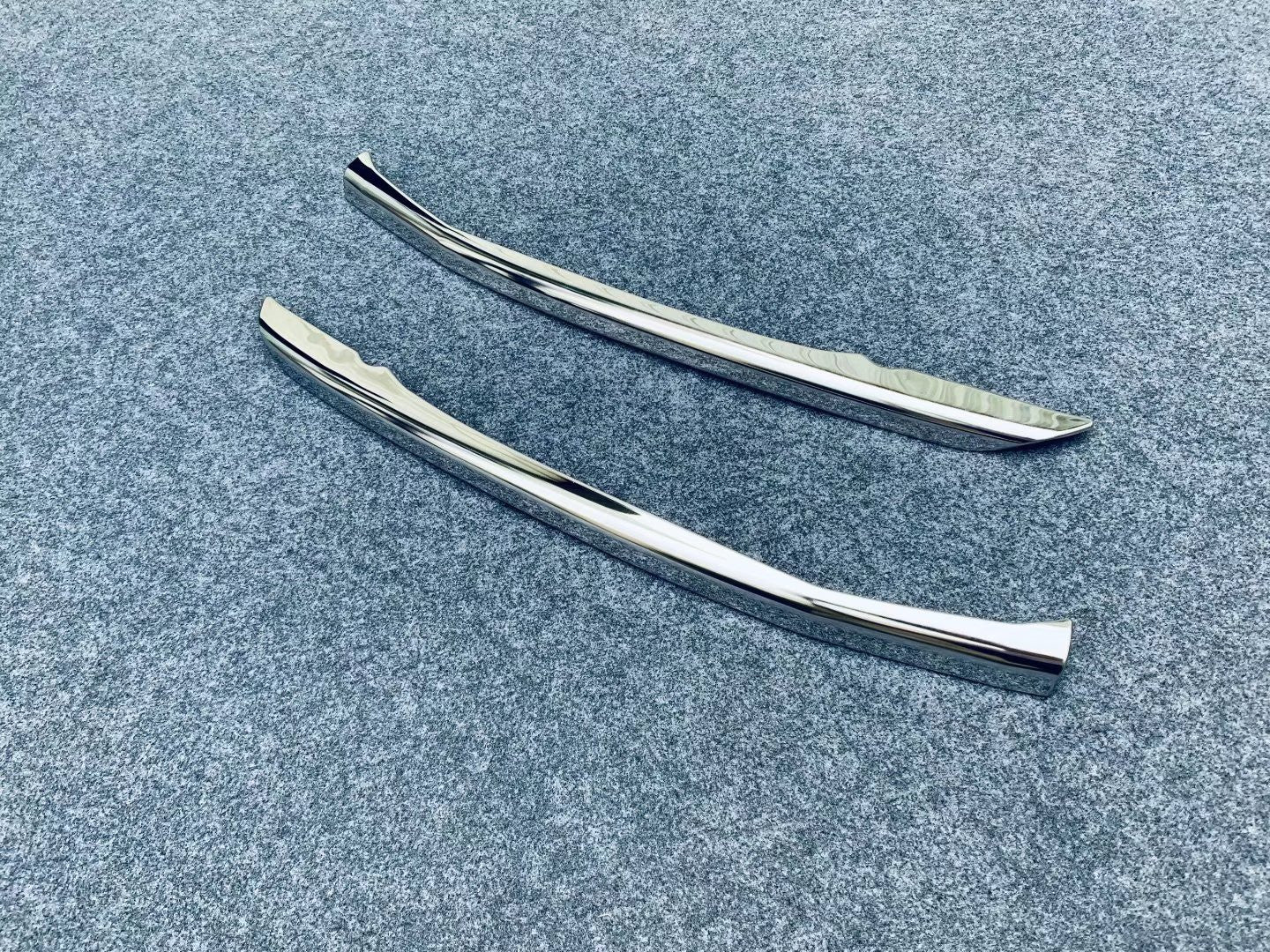 for Cadillac XT5 2016-2020 Chrome ABS Front Bumper Fog Light Lamp Strip Trim 6X v