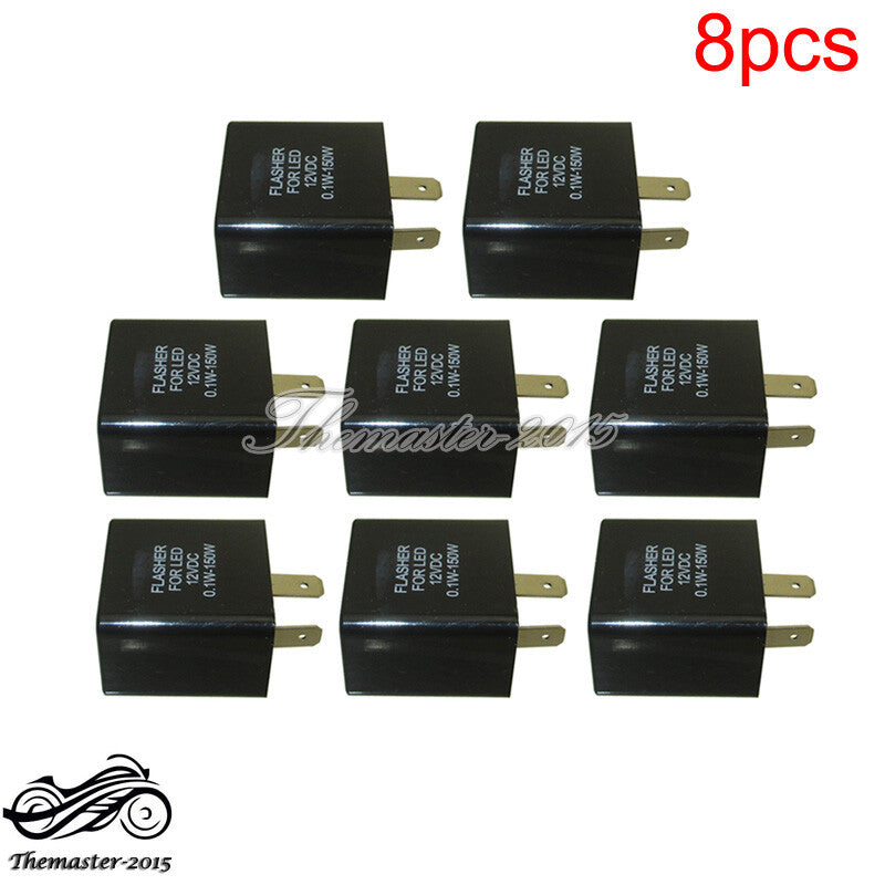 12V DC Flasher Relay For Led Turn Signal Light Blinker Dirt Bike ATV Motorcycle Q