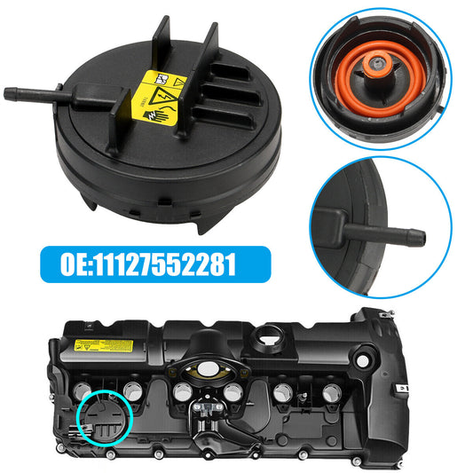 PCV Engine Valve Cover for BMW E82 E90 E70 Z4 X3 X5 128i 328i 528i 11127552281 Q