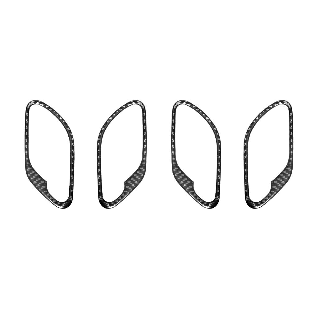 2x Carbon Fiber Air Intake Hole Sticker Cover Trim For 718 2016-2022 v
