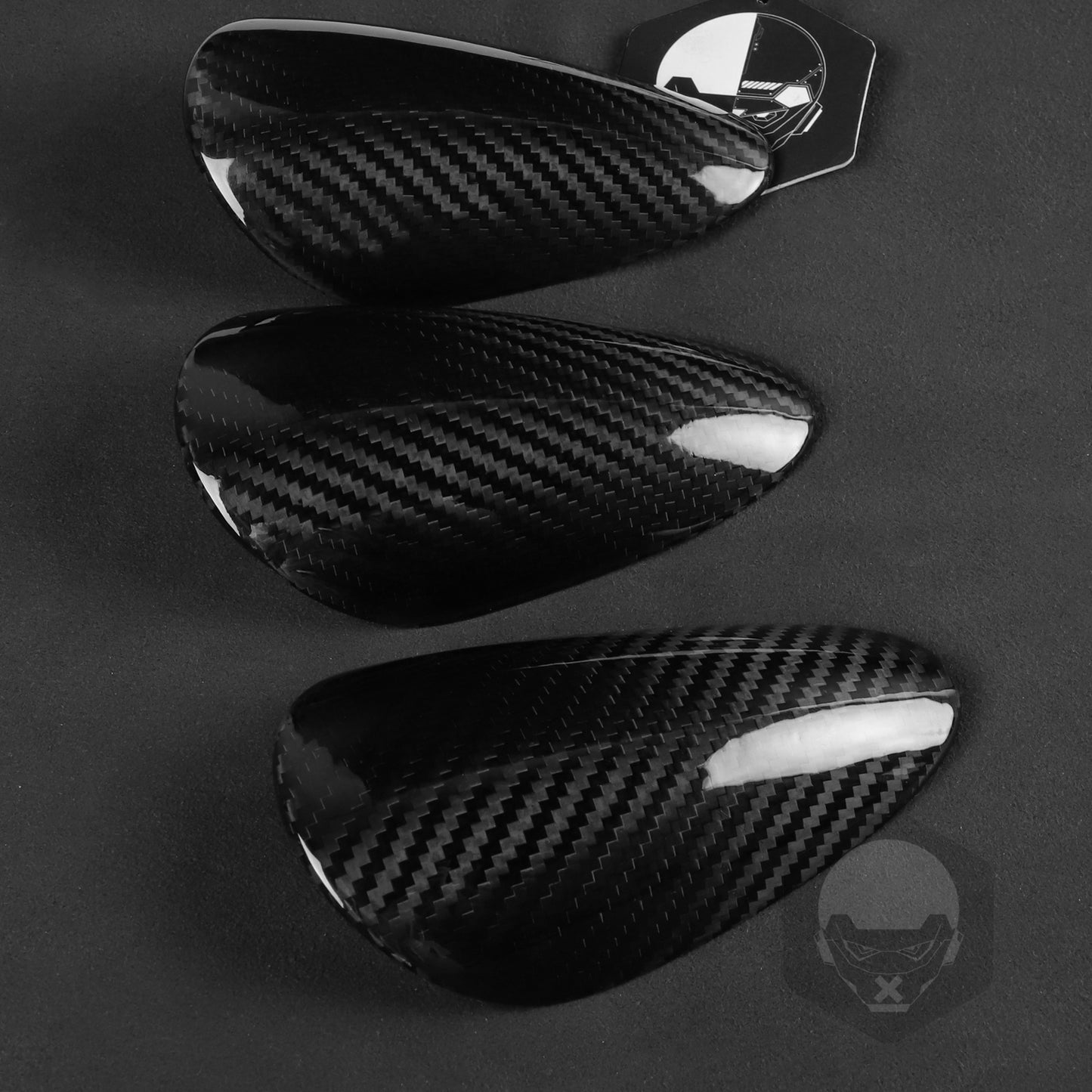 3x Real Carbon Fiber Interior Gauge Pad Cover Trim For 2009-2021 for Nissan 370Z Z34