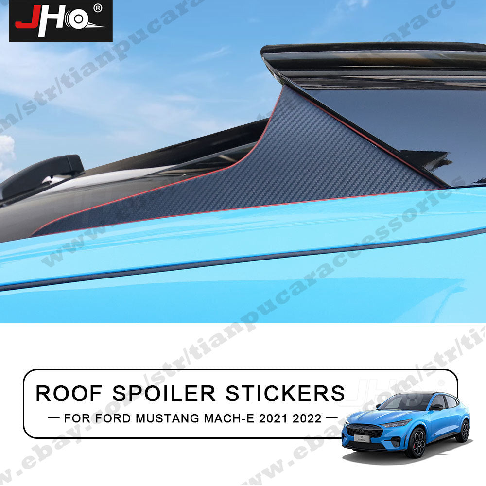 Rear Window Side Wing Roof Spoiler Stickers for Ford for Mustang Mach E 2021 2022