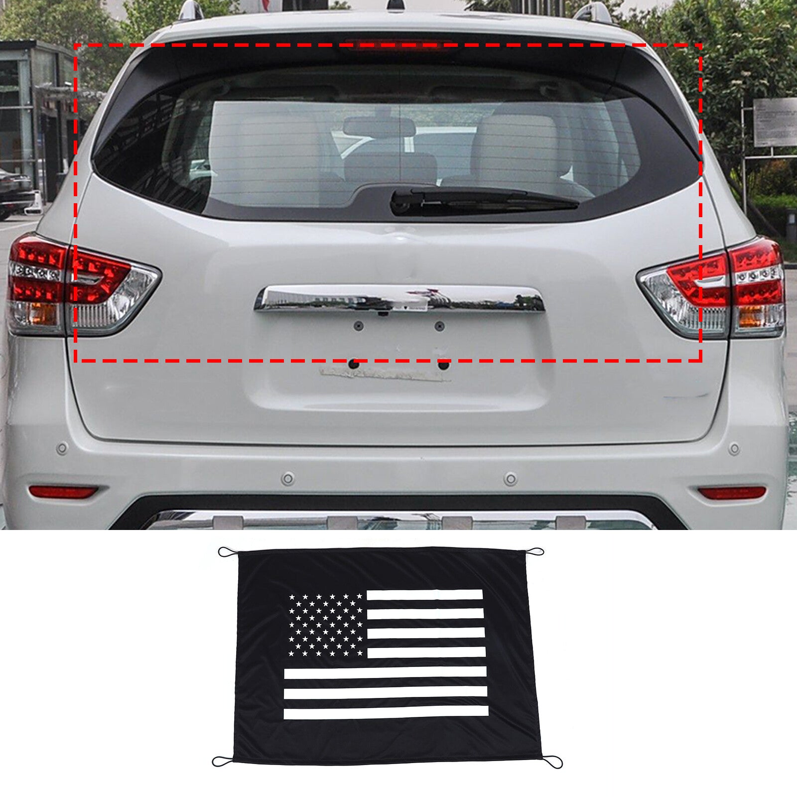 Trunk Safety Cargo Luggage Sun Visor for Nissan Pathfinder 2013 - 24 ( Flash) Q