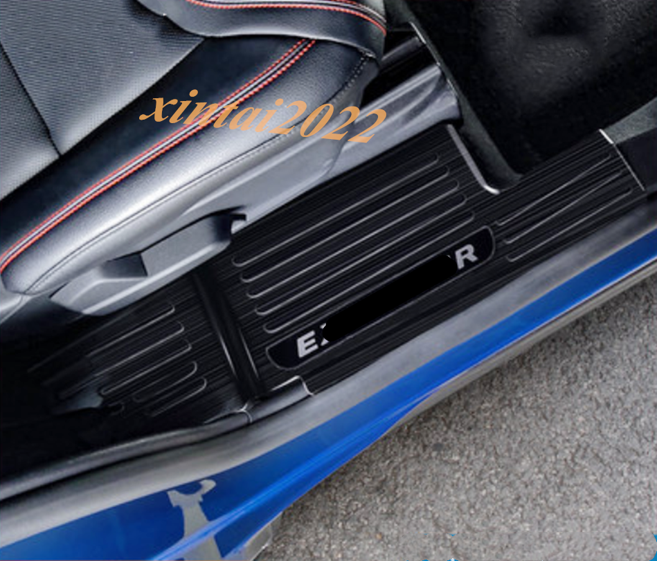 for ford  Explorer 2020-21 Black titanium Door Sill Scuff Plate Guard Cover Panel
