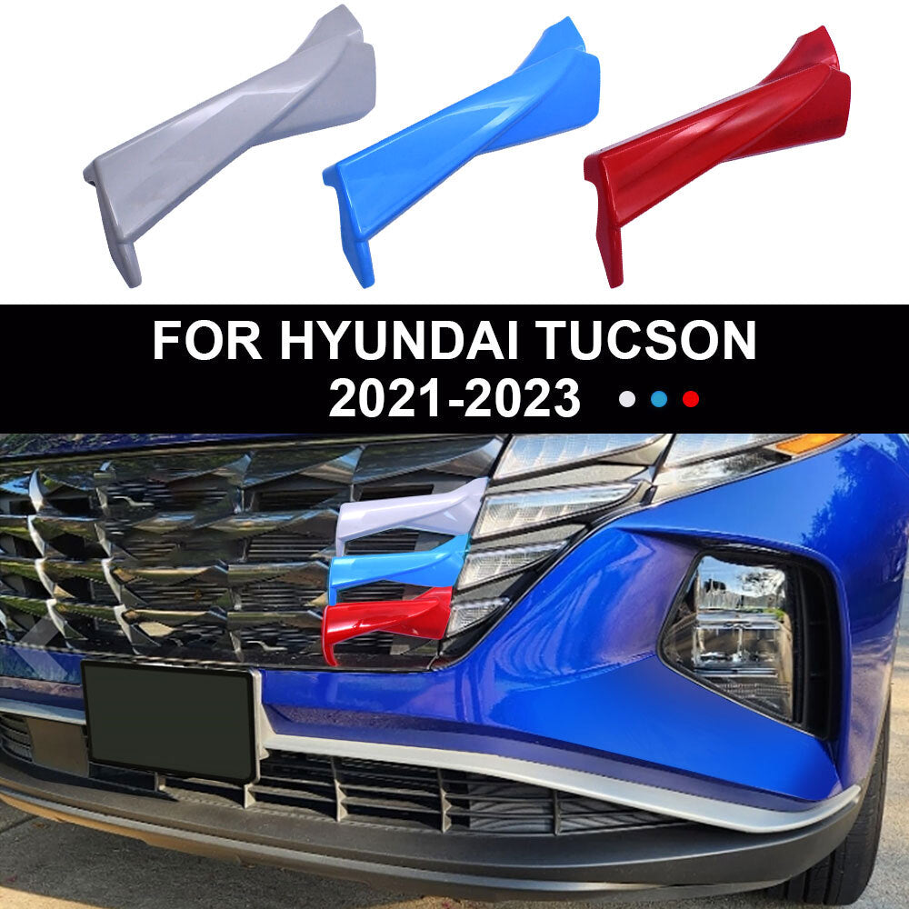 3-piece set of decorative accessories for 2021-2024 for Hyundai for Tucson front grille cover - n