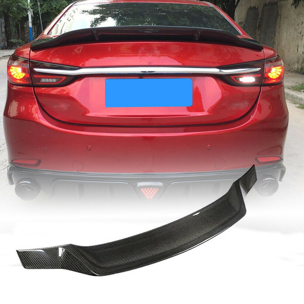 Real Carbon Fiber Rear Trunk Spoiler Wing Fit for Mazda 6 Atenza Sedan 2014-2019