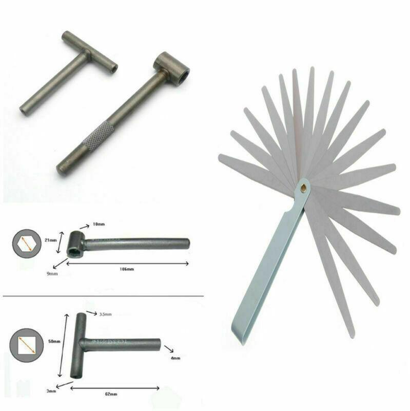 Motorcycle engine valve screw adjustable wrench tool + angle gauge kit for GY6- n