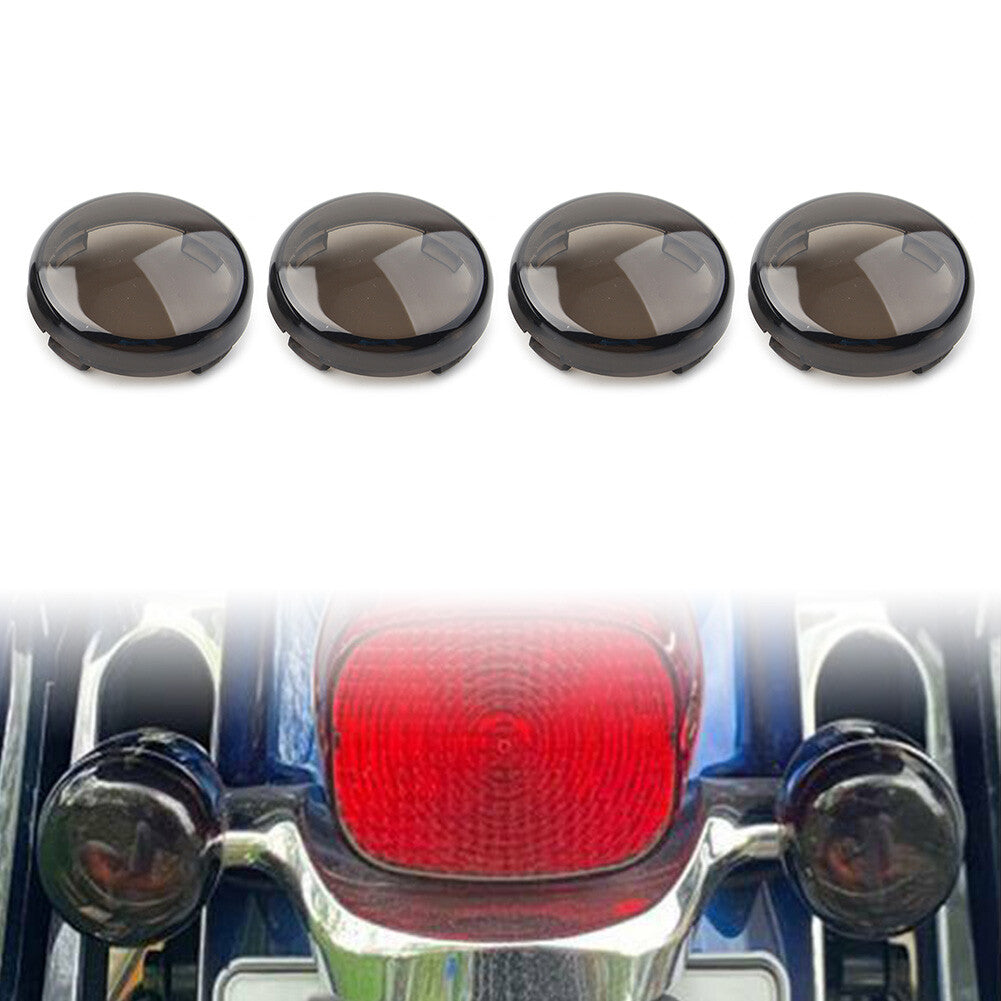 Turn Signal Lens Light Cover Guard for Harley Touring Softail Dyna Tan 4pcs Q