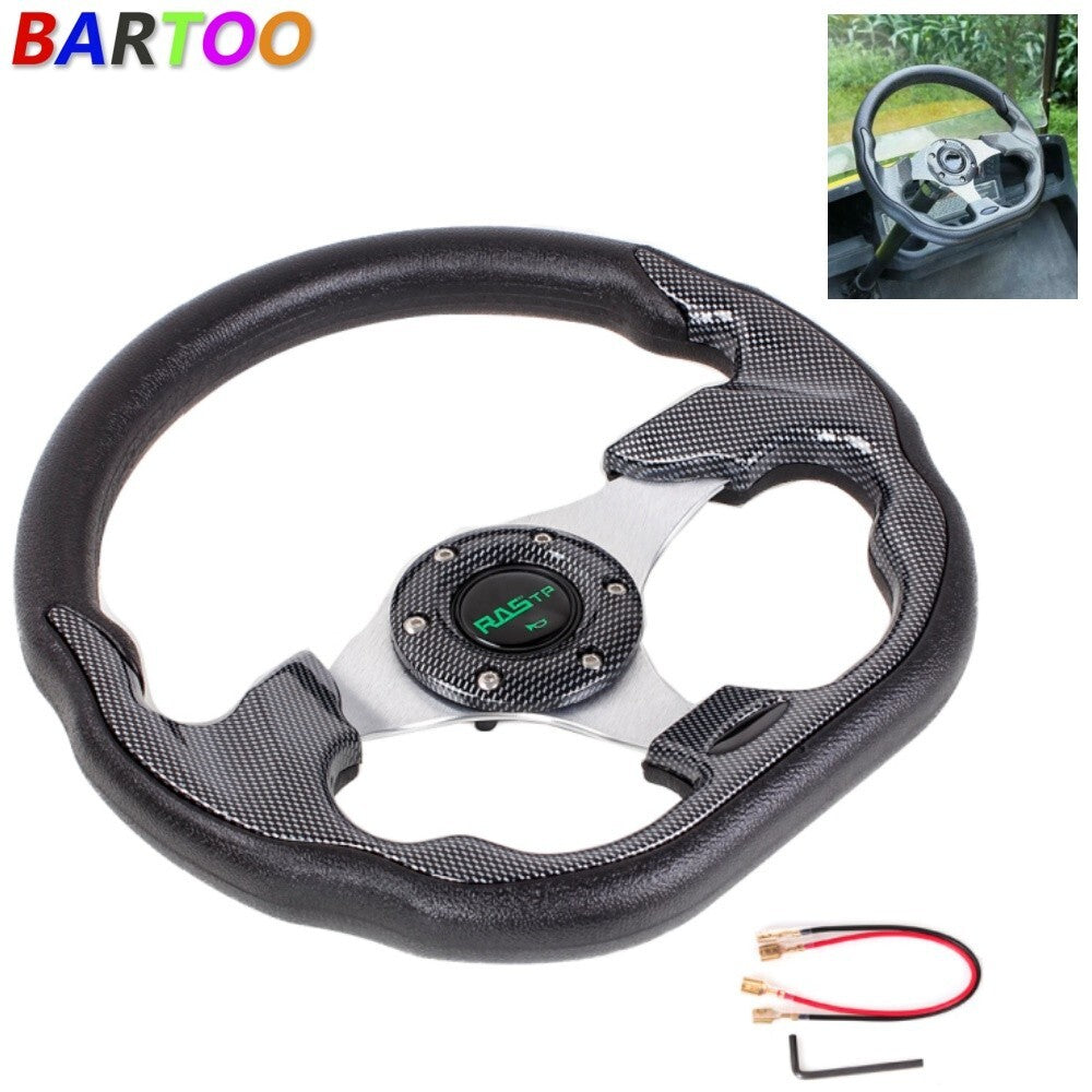 For Club Car Precedent for Golf Car Black 13 for Golf Cart Steering Wheel